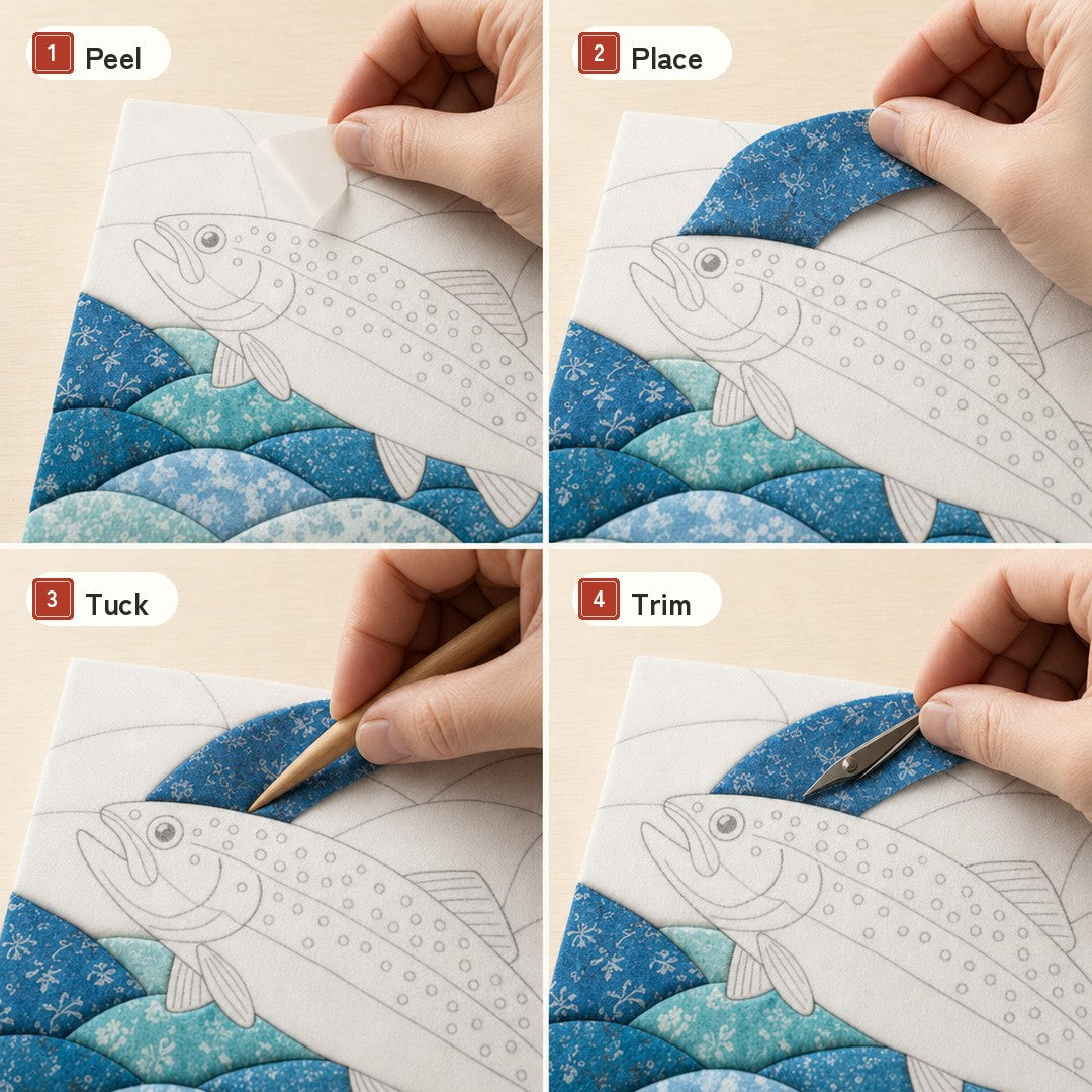Tucking the first panel